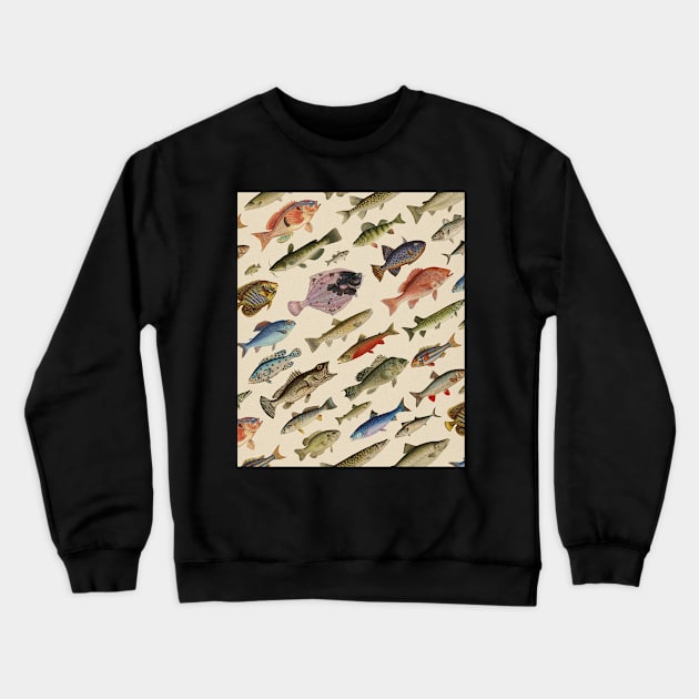 Fishes Crewneck Sweatshirt by SpilloDesign